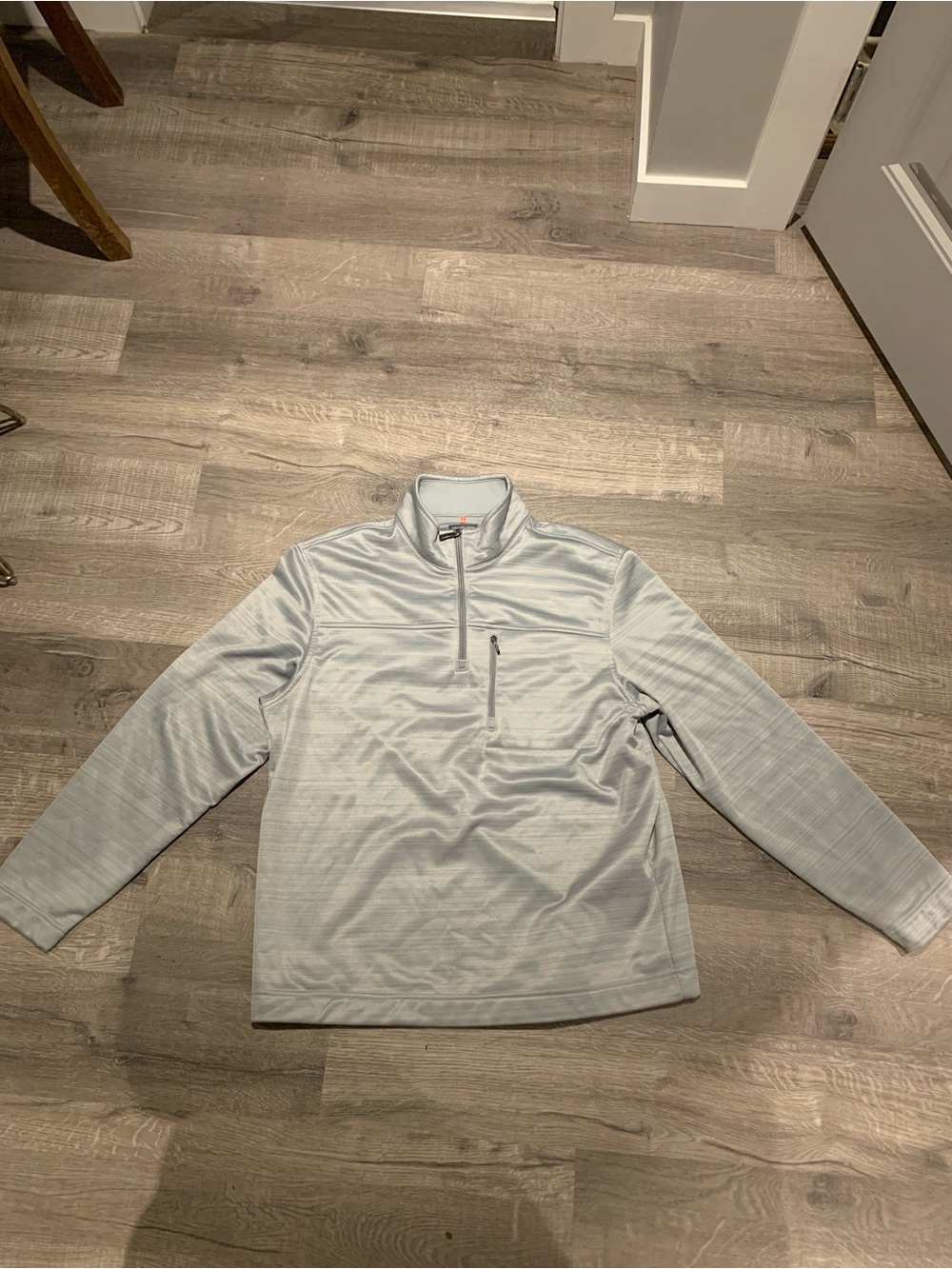 Van Heusen Pale Gray Half-Zip Performance Pullover